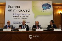 De izquierda a derecha Alfonso García Alonso, Mario Campolargo, Javier León de la Riva y Ángel Fernández